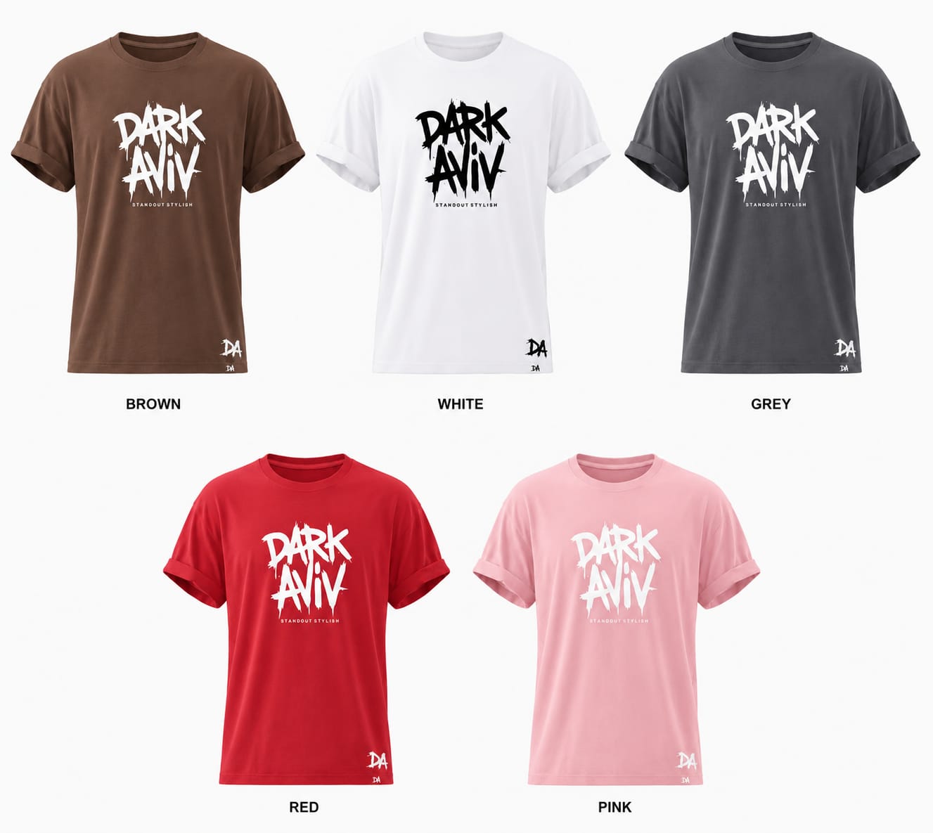 T-Shirts — 5 Colorways